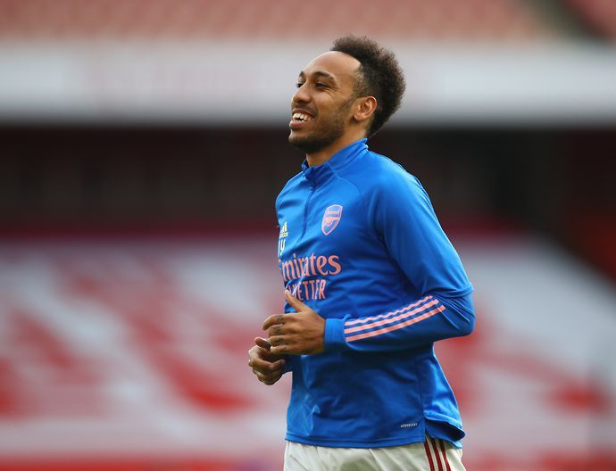 Pierre-Emerick Aubameyang in action for Arsenal