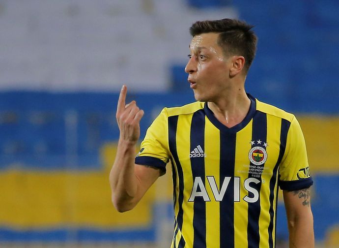 Mesut Ozil in action for Fenerbahce