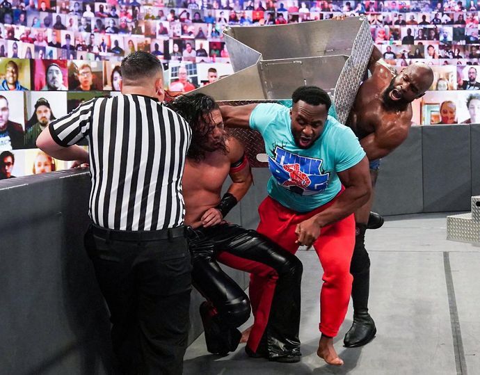 Crews beat down Big E on SmackDown