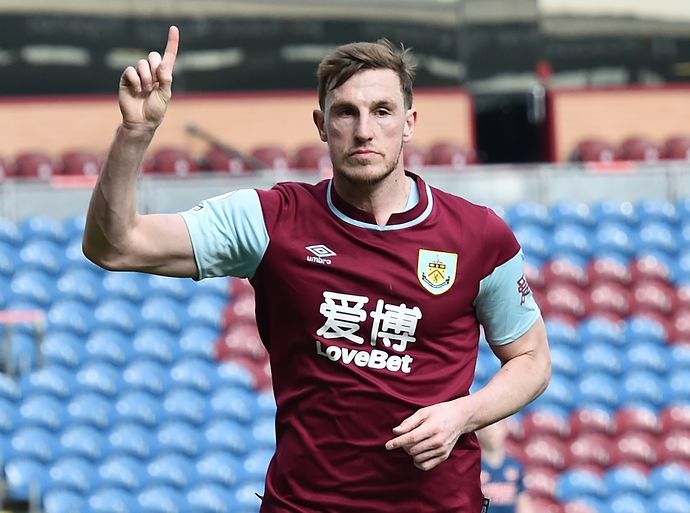 Chris Wood in action for Burnley