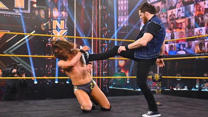 Balor defended his NXT title against Cole 