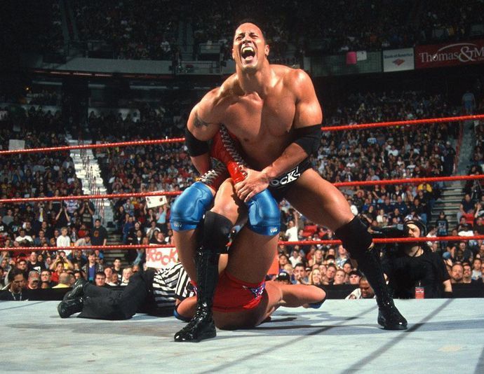 The Rock and Angle clashed many times in WWE