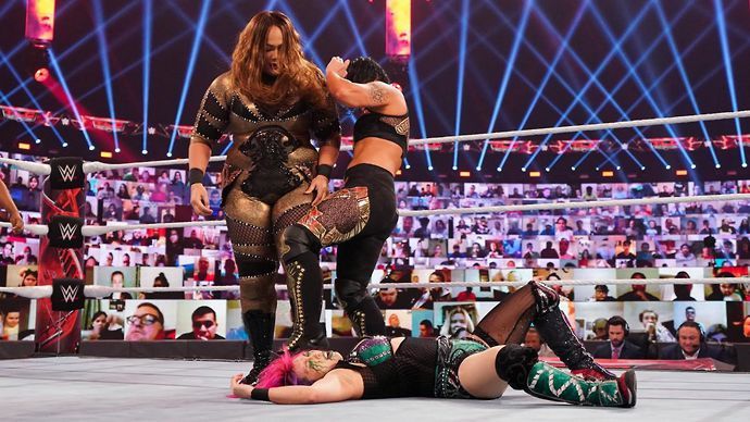 Baszler caught Asuka with a kick on RAW which led to her concussion