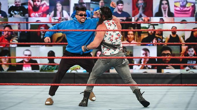 Bad Bunny was in action on RAW
