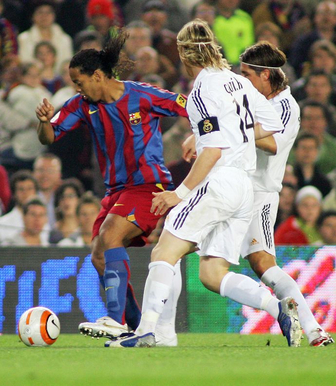 Ronaldinho in action