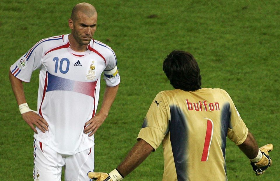 Zinedine Zidane was sent off in the 2006 World Cup final vs Italy