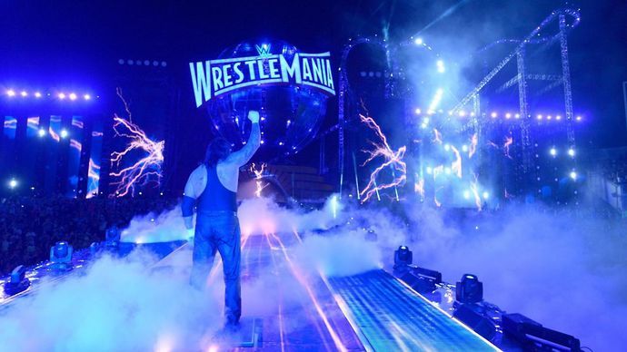 The Undertaker's WrestleMania ring walk is truly iconic