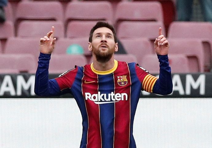 Messi celebrates