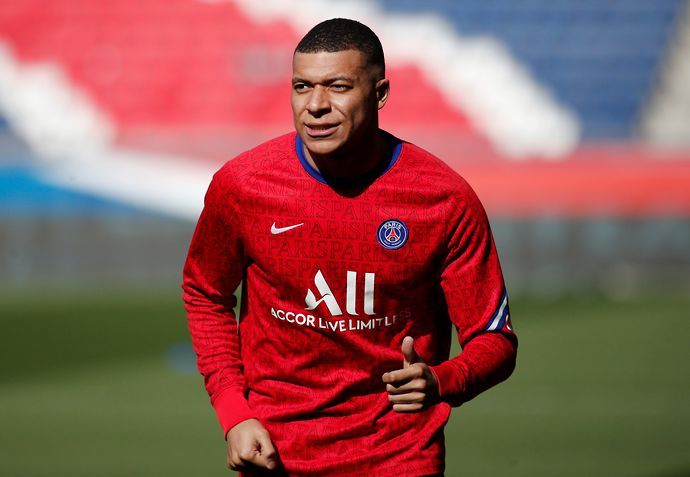 Mbappe in action