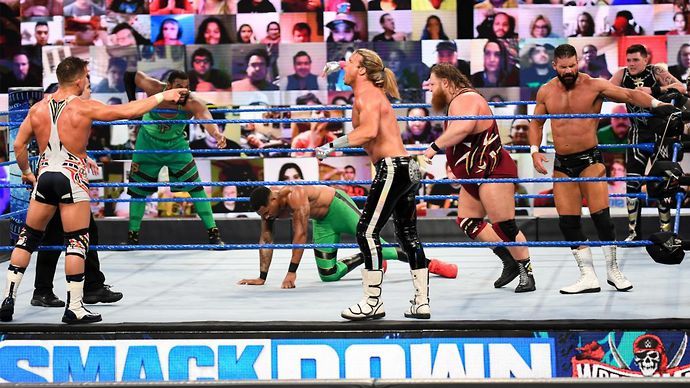Tag Team action on SmackDown