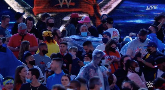 There was a rain delay in Florida for WWE