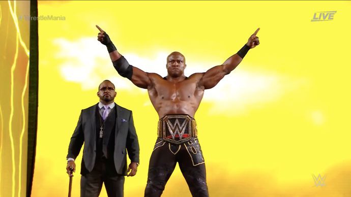 Lashley was victorious at WrestleMania