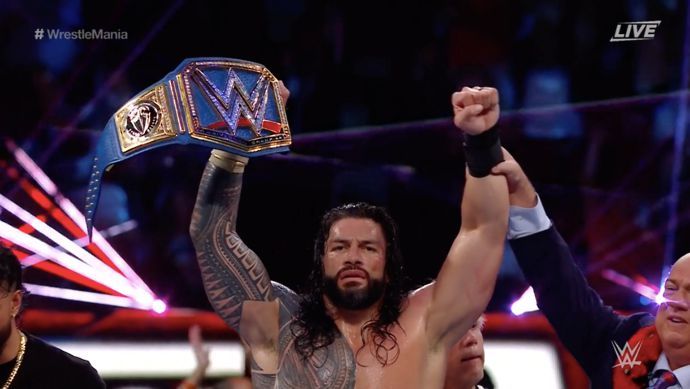 Reigns retained the Universal Title at WrestleMania