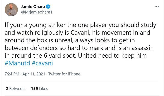 Jamie O'Hara, Cavani