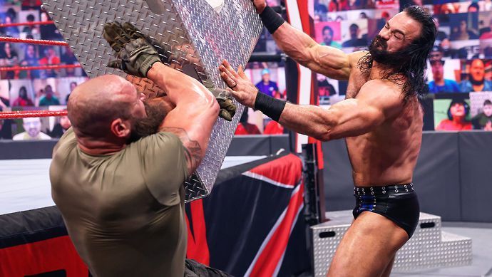 McIntyre advanced to WrestleMania Backlash by winning on RAW
