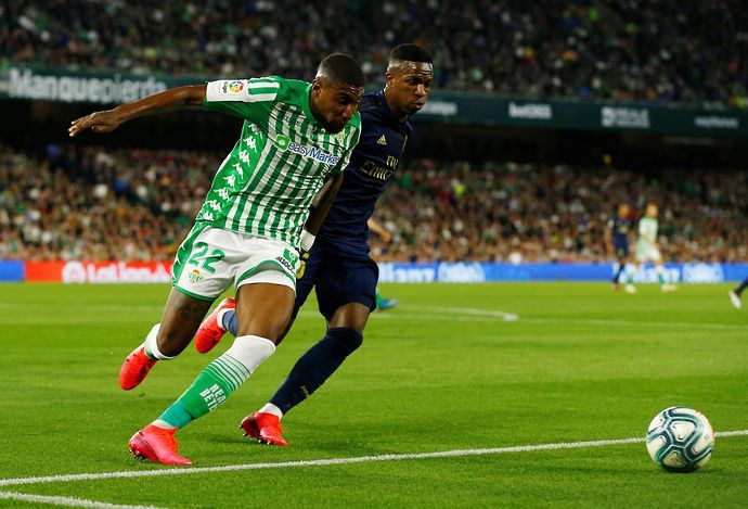Emerson in action for Betis vs Real Madrid