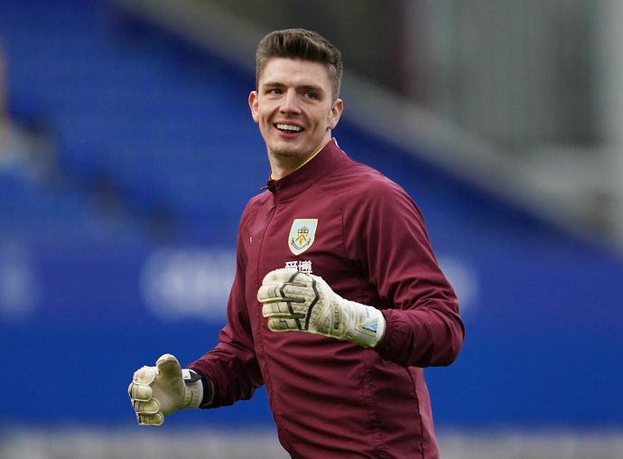 Nick Pope in action for Burnley