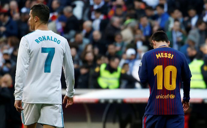 Ronaldo and Lionel Messi