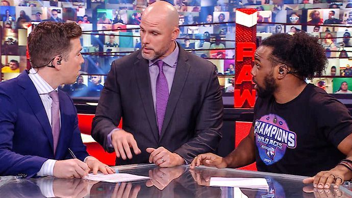 WWE Official Pearce delivered the news of Charlotte's punishment on RAW Talk