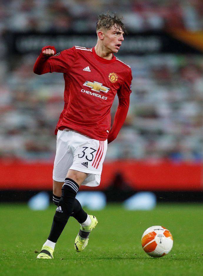 Brandon Williams in action for Man United