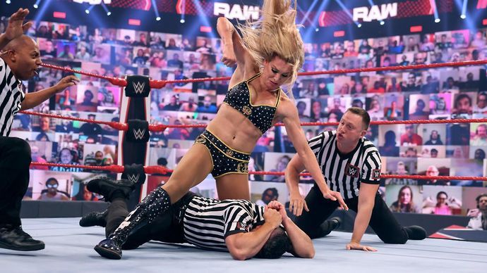 Charlotte lost her cool on WWE RAW