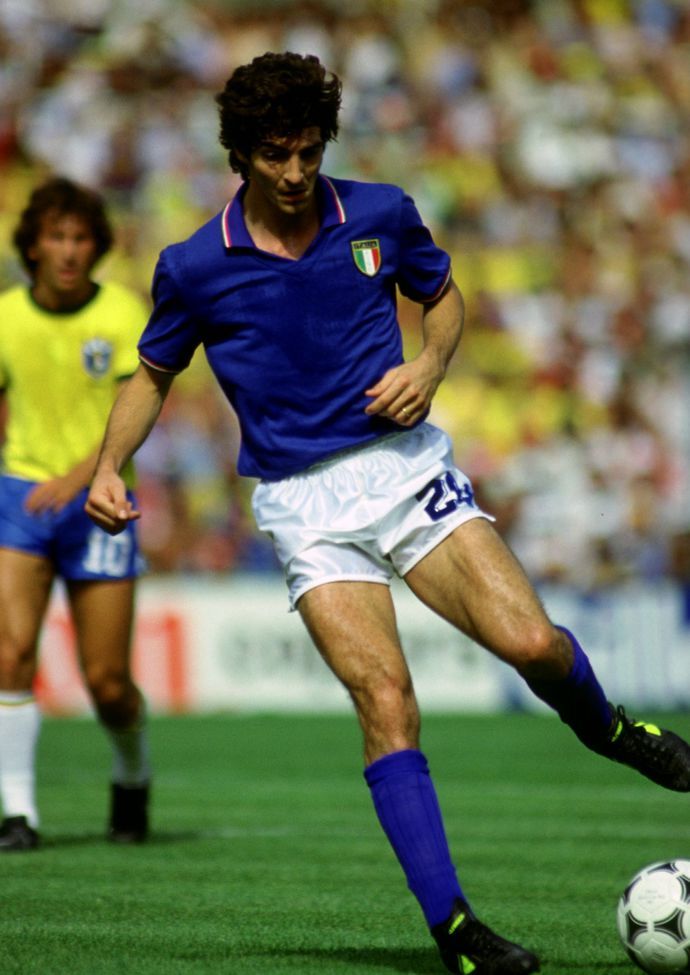 Paolo Rossi in action for Italy