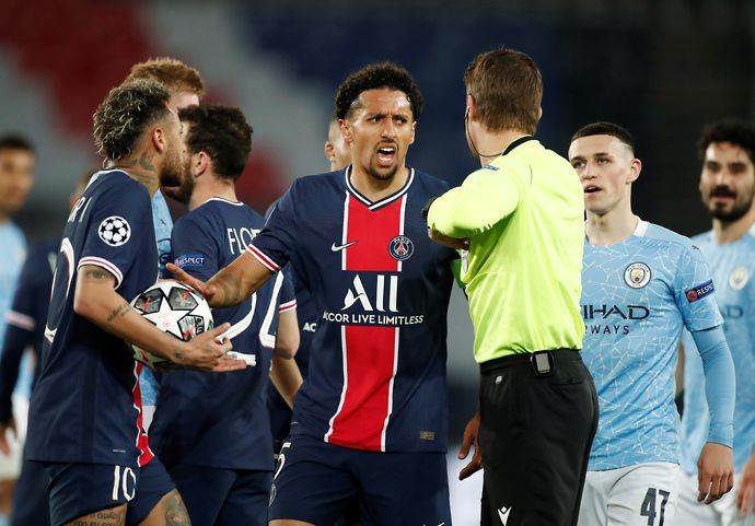 Neymar called for Kevin De Bruyne to be sent off in PSG 1-2 Man City