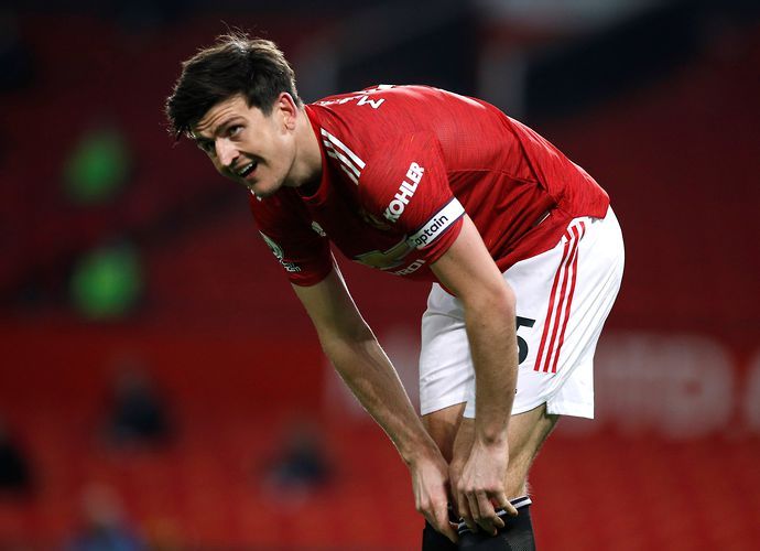 Harry Maguire in action for Man United