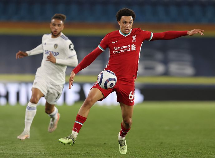  Trent Alexander-Arnold in action for Liverpool