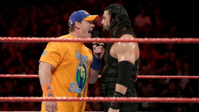 Reigns has been turned heel, unlike Cena