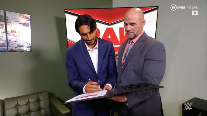 Mansoor joined the RAW roster this week