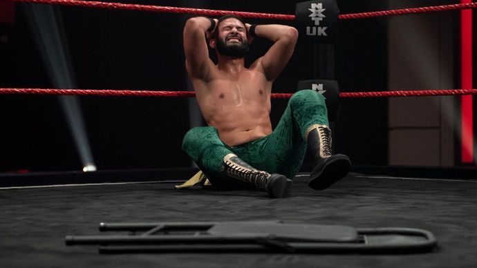 Jordan has been banished from NXT UK