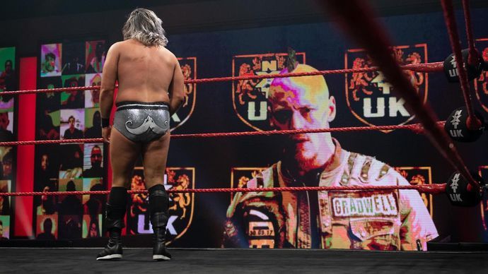Trent Seven was interrupted by Gradwell on NXT UK