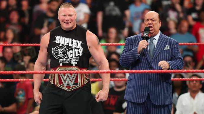 Heyman and Lesnar were an incredible pairing in WWE