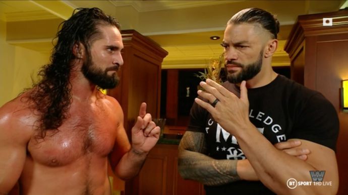 Rollins and Reigns clashed on SmackDown