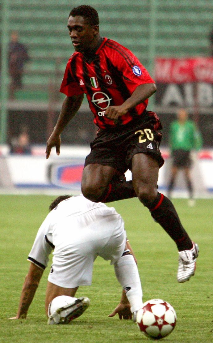 Clarence Seedorf in action for AC Milan