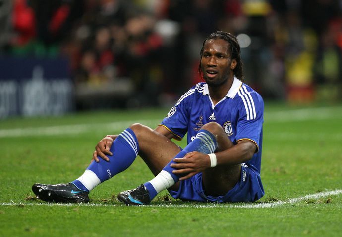 Didier Drogba in action for Chelsea