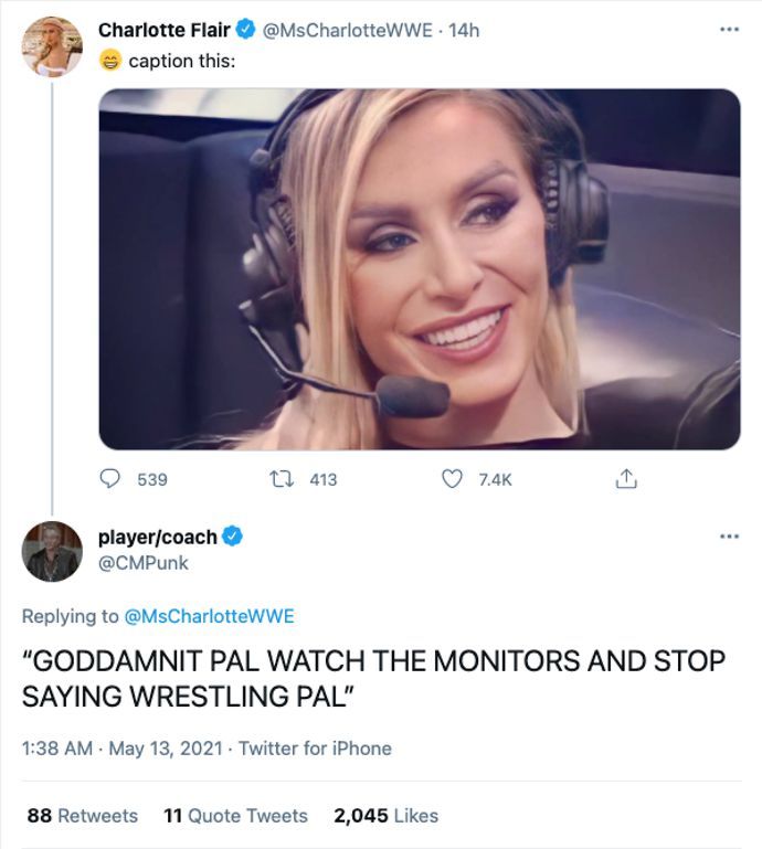 Punk took a dig at McMahon on social media this week