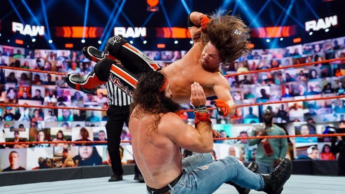 AJ Styles in action on RAW