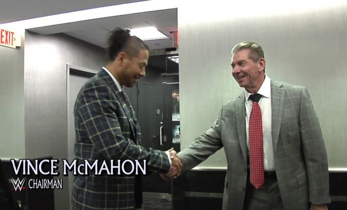 Shinsuke Nakamura and Vince McMahon