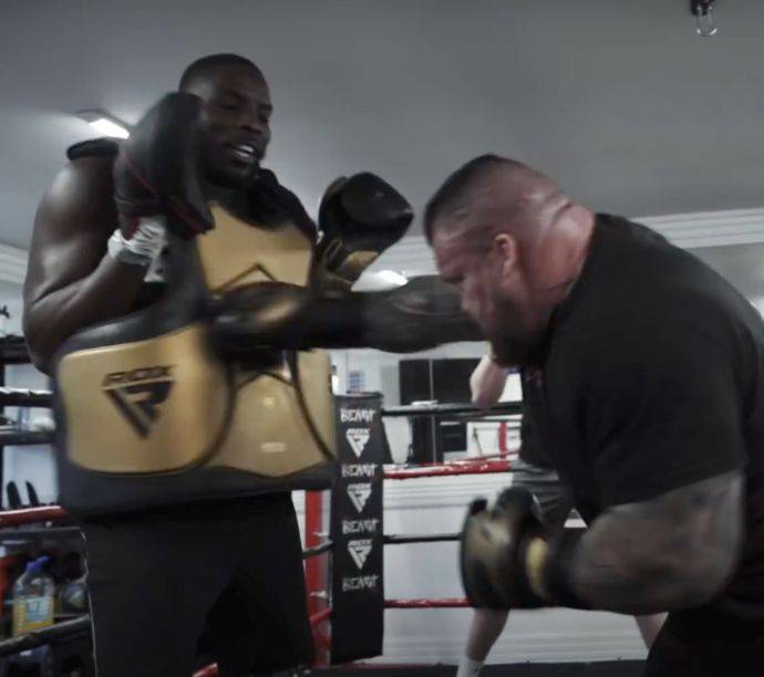 Eddie Hall vs Thor: Boxing footage with Lawrence Okolie emerges