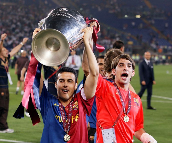 Pedro with the CL trophy