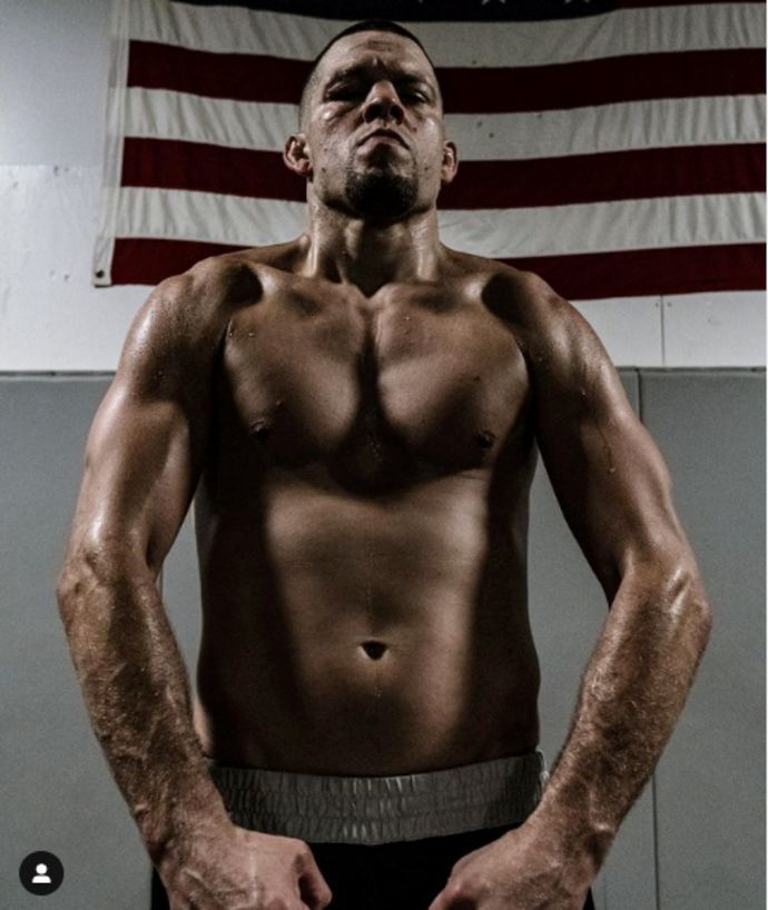 UFC 263: Nate Diaz shows off physique after bulking up for Leon Edwards