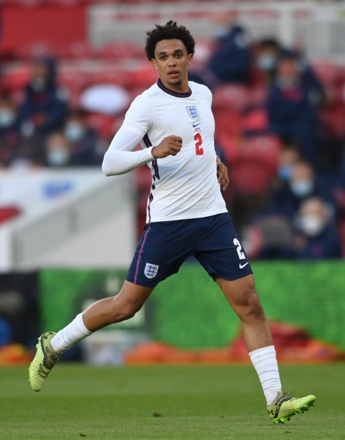 Trent Alexander-Arnold in action for England