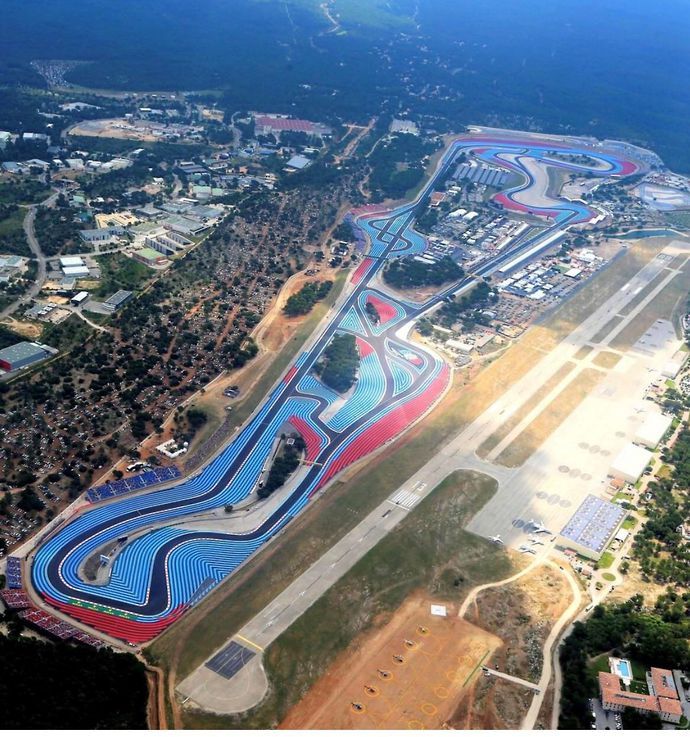 An aerial view of the Circuit Paul Ricard