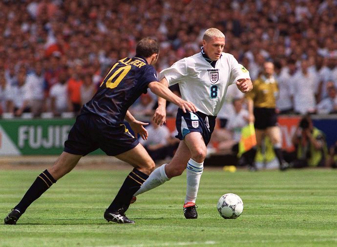 Paul Gazza Gascoigne Euro 1996 vs Scotland