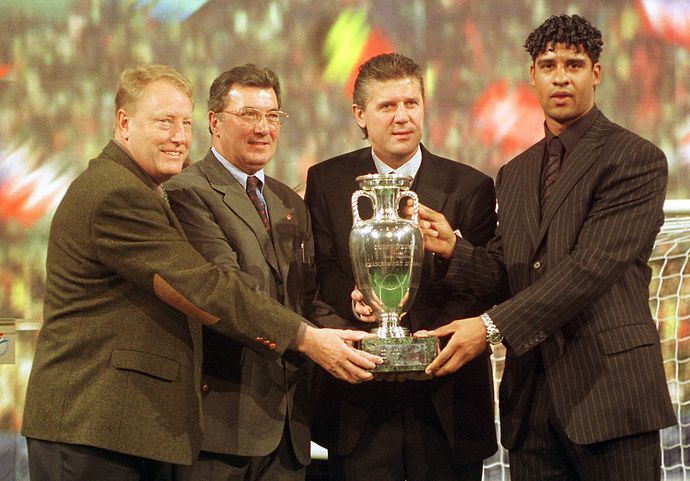 Roger Lemerre Euro 2000 trophy