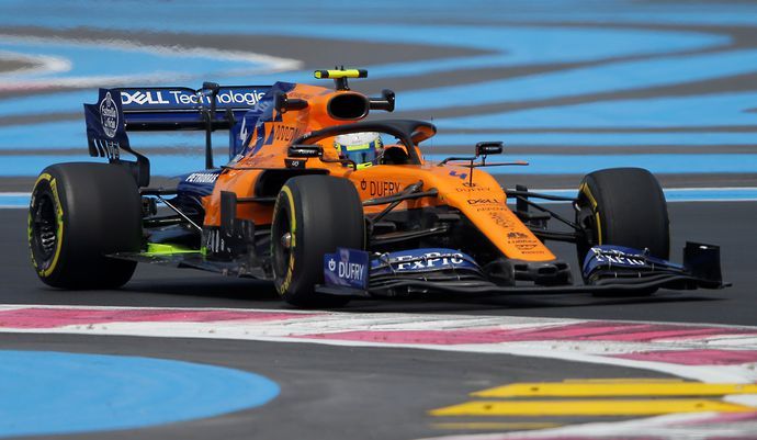 McLaren's Lando Norris during practice