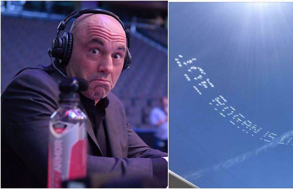 Joe Rogan hilariously trolled in massive Los Angeles sky-writing stunt ...