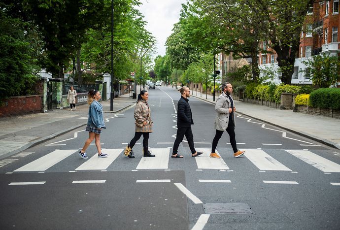 WWE stars cross the famous Abbey Road